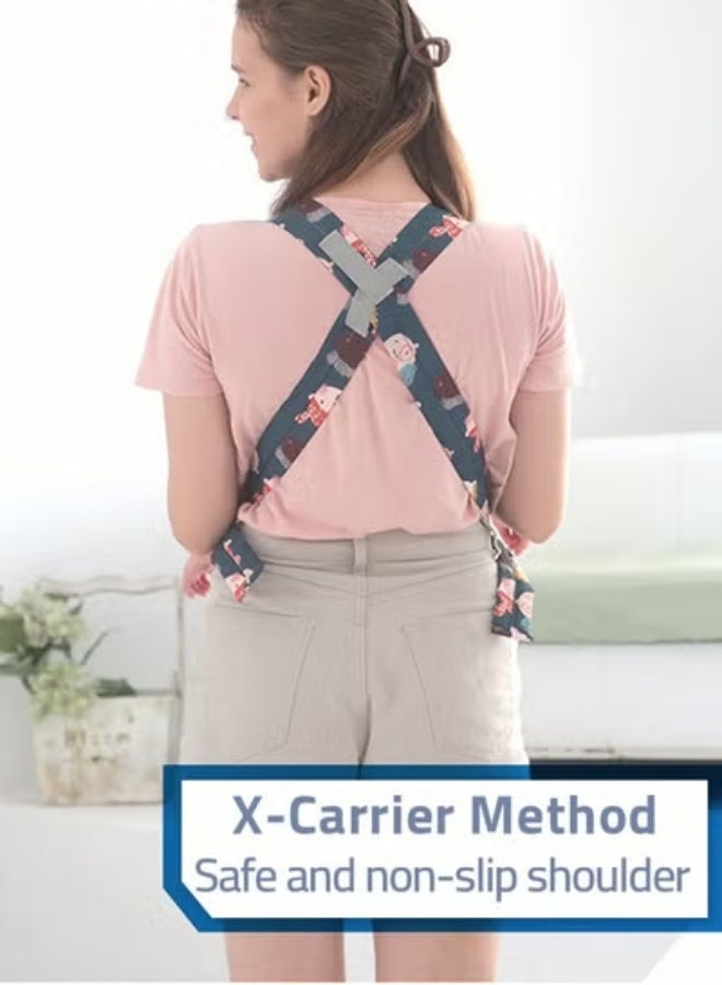 DOOKOO Baby Adjustable Wraps Carrier, Ergonomic Front Facing/Back Carriers for Newborn Newborn to Toddler 0-15kg, One Size Fits All - Image 4