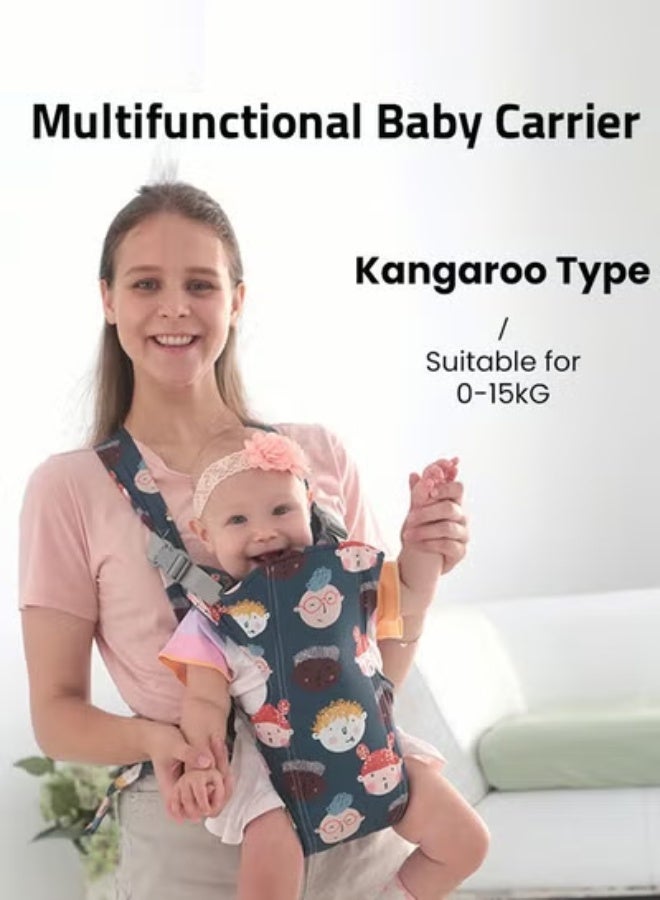 DOOKOO Baby Adjustable Wraps Carrier, Ergonomic Front Facing/Back Carriers for Newborn Newborn to Toddler 0-15kg, One Size Fits All - Image 3