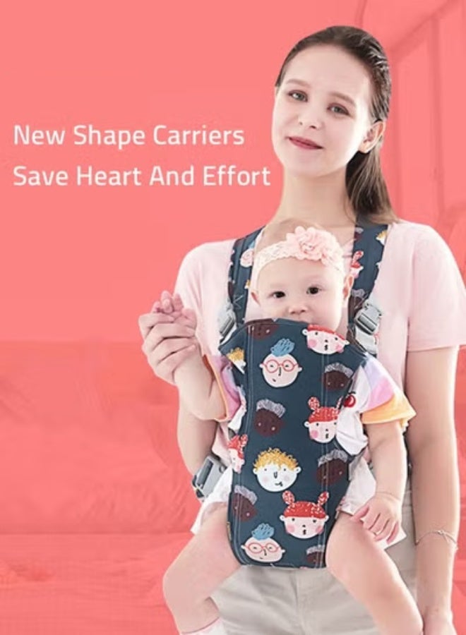 DOOKOO Baby Adjustable Wraps Carrier, Ergonomic Front Facing/Back Carriers for Newborn Newborn to Toddler 0-15kg, One Size Fits All - Image 2