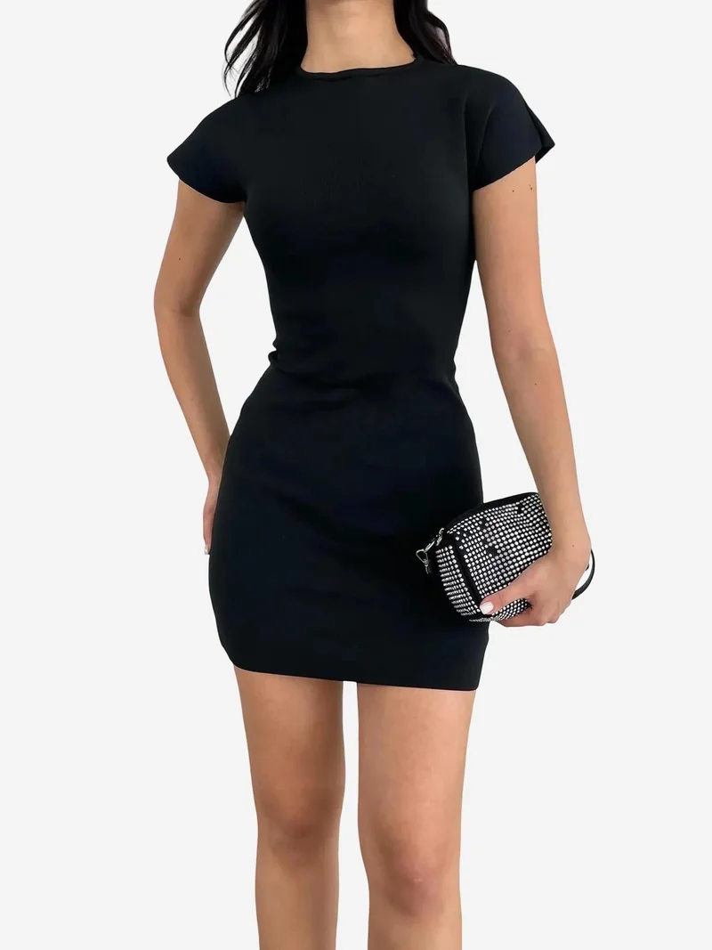 ميكسراي فستان ميني محبوك أساسي من ميكسراي