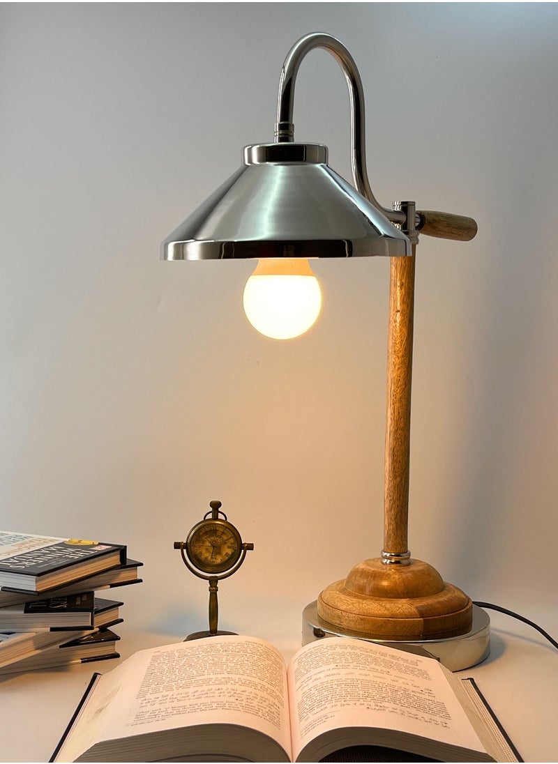 Souq DESIGNS Table lamp for bedroom side Desk Lamp with Adjustable Arm night lamp , Reading Lamp for Bedside Table, Study smart Lamps for Home & Office luxury Decor  - Image 1