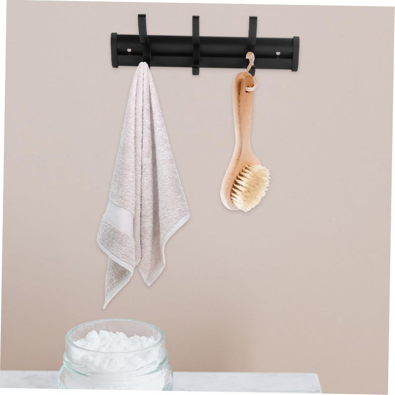 Black Movable Wall Mounted Bathroom Hook Towel Hanger For Home Hotel Salon Storage - Image 4