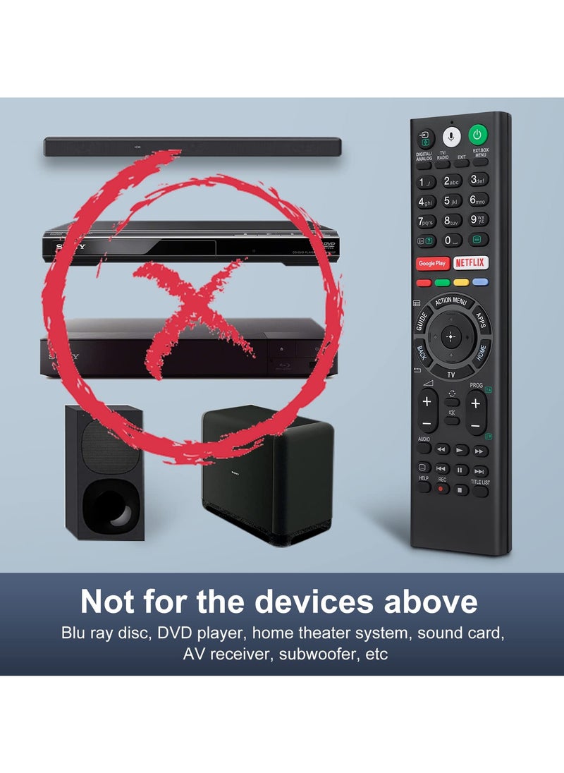 Anmi Voice Replacement Remote for Sony-TVs and Bravia-TVs，for All Sony 4K UHD LED LCD HD Smart TVs  - Image 3