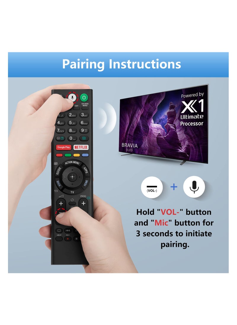 Anmi Voice Replacement Remote for Sony-TVs and Bravia-TVs，for All Sony 4K UHD LED LCD HD Smart TVs  - Image 5