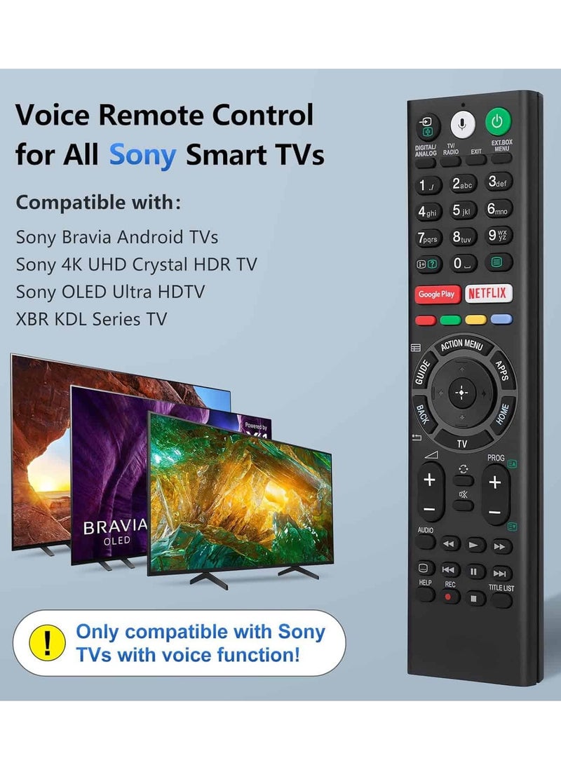 Anmi Voice Replacement Remote for Sony-TVs and Bravia-TVs，for All Sony 4K UHD LED LCD HD Smart TVs - Image 2