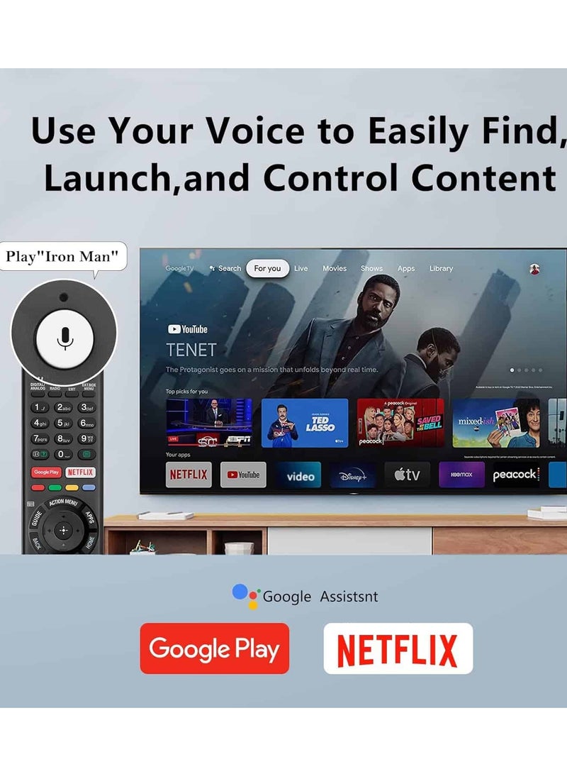 Anmi Voice Replacement Remote for Sony-TVs and Bravia-TVs，for All Sony 4K UHD LED LCD HD Smart TVs - Image 4