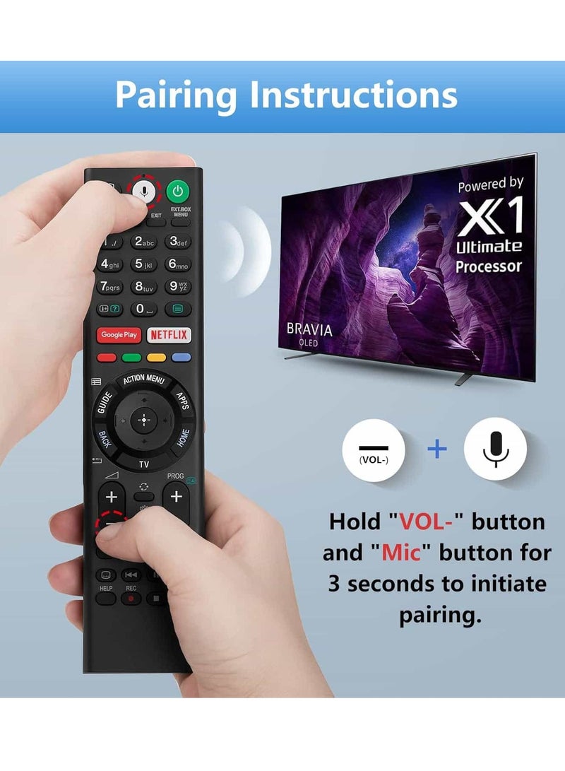 Anmi Voice Replacement Remote for Sony-TVs and Bravia-TVs，for All Sony 4K UHD LED LCD HD Smart TVs - Image 5