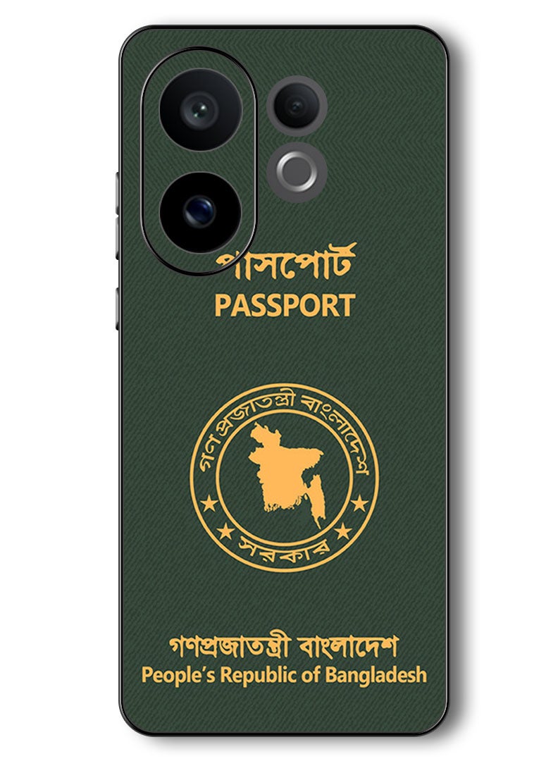 Theodor Case Compatible with Vivo V60 6.77 Inch Protection Shockproof Bumper Cover Bangladesh Passport - Image 1