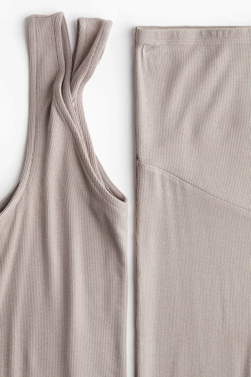 H&M MAMA Before &amp; After 2-piece ribbed set