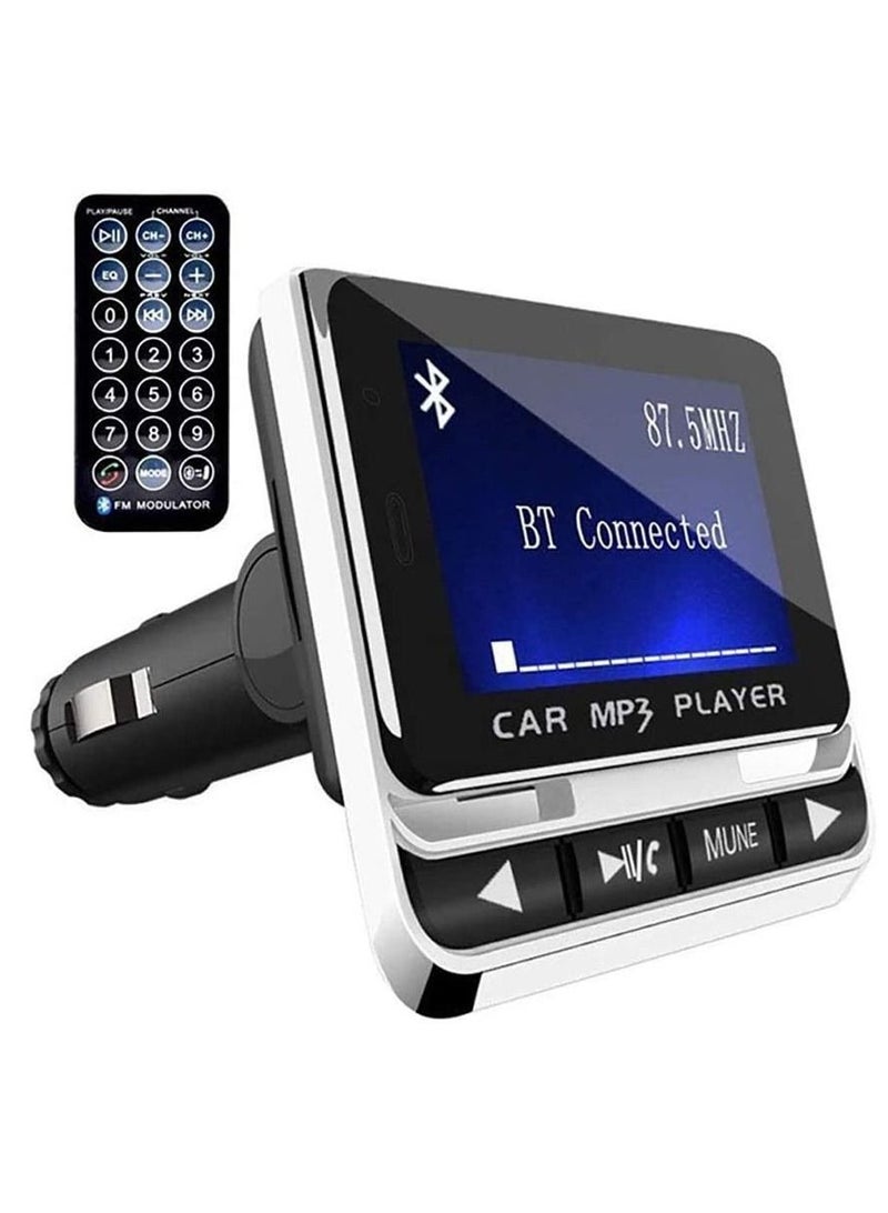 general Bluetooth FM Transmitter for Car, Wireless Bluetooth Car FM Transmitter Radio Bluetooth Handsfree Car Kit MP3 Music Player USB Charger with Remote Control Car - Image 1