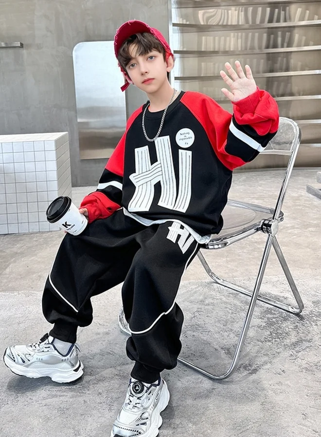 Take Two Take Two Boys Color Block Sweatshirt and Joggers Set