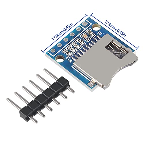 UMLIFE Micro SD SDHC TF Card Adapter Reader Module with SPI Interface Level Conversion Chip Compatible with Arduino Raspberry PI 10pcs - Image 3