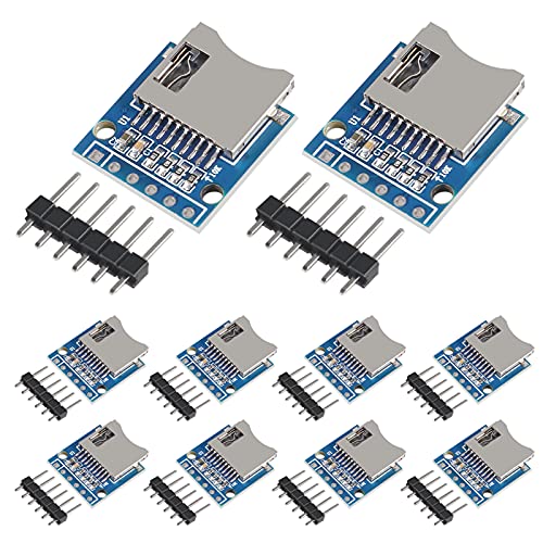 UMLIFE Micro SD SDHC TF Card Adapter Reader Module with SPI Interface Level Conversion Chip Compatible with Arduino Raspberry PI 10pcs - Image 1
