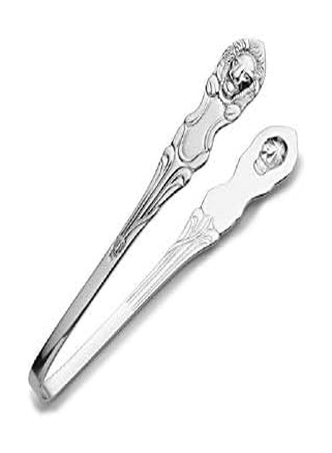 Wallace Lion Stainless Steel Ice Tongs, 6.25 inch