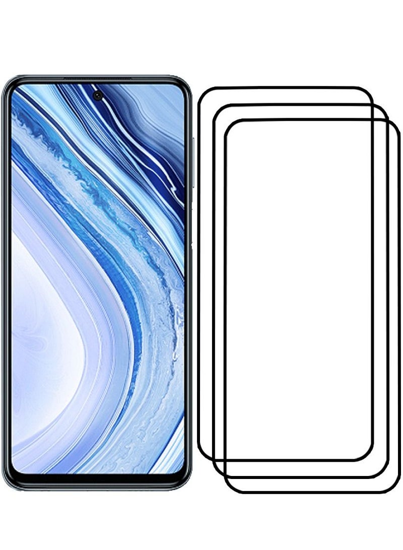 CATANES 3 Pack For Xiaomi Redmi Note 9 Pro Max Screen Protector Tempered Glass Full Glue Back - Image 2