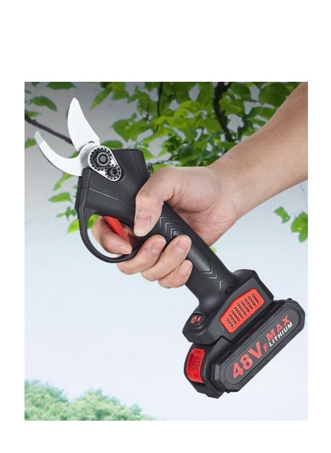 Generic Cordless Electric Pruning Shears Portable Tree Trimmer, Replaceable Blades, 30mm Cutting Diameter, and 2x 15000mAh Batteries for Gardening  - Image 2