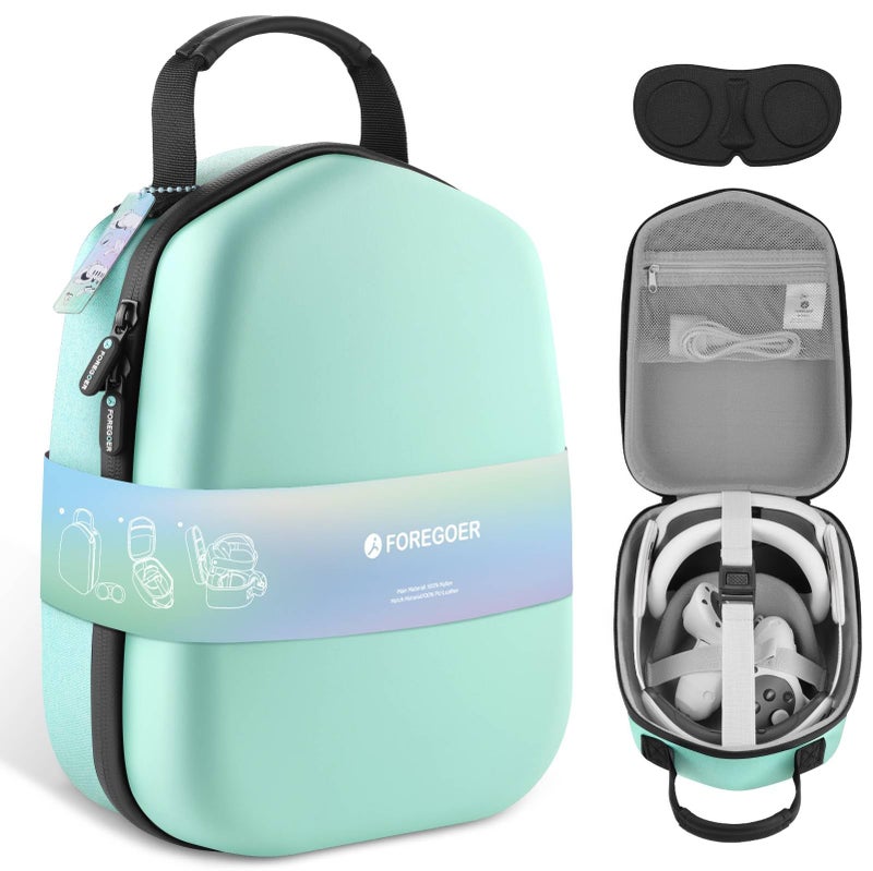 FOREGOER Hard Carrying Case Compatible with Meta Quest 3S/Quest 3/Oculus Quest 2 Official Original/Elite Strap VR Gaming Headset, Portable Travel Vision Pro Case for Touch Controllers Accessories - Image 1