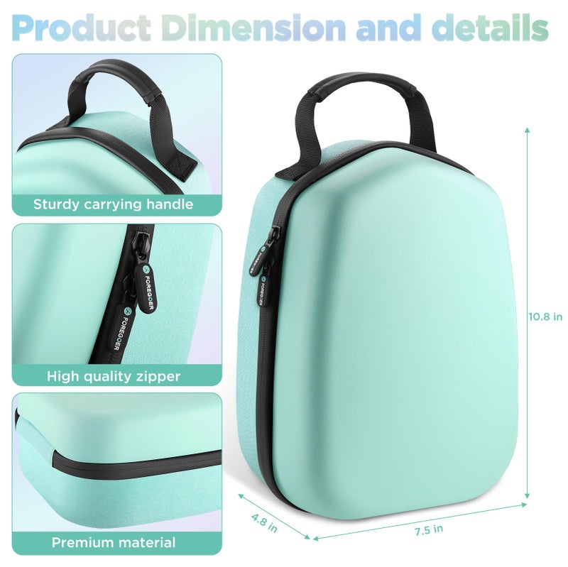 FOREGOER Hard Carrying Case Compatible with Meta Quest 3S/Quest 3/Oculus Quest 2 Official Original/Elite Strap VR Gaming Headset, Portable Travel Vision Pro Case for Touch Controllers Accessories - Image 4