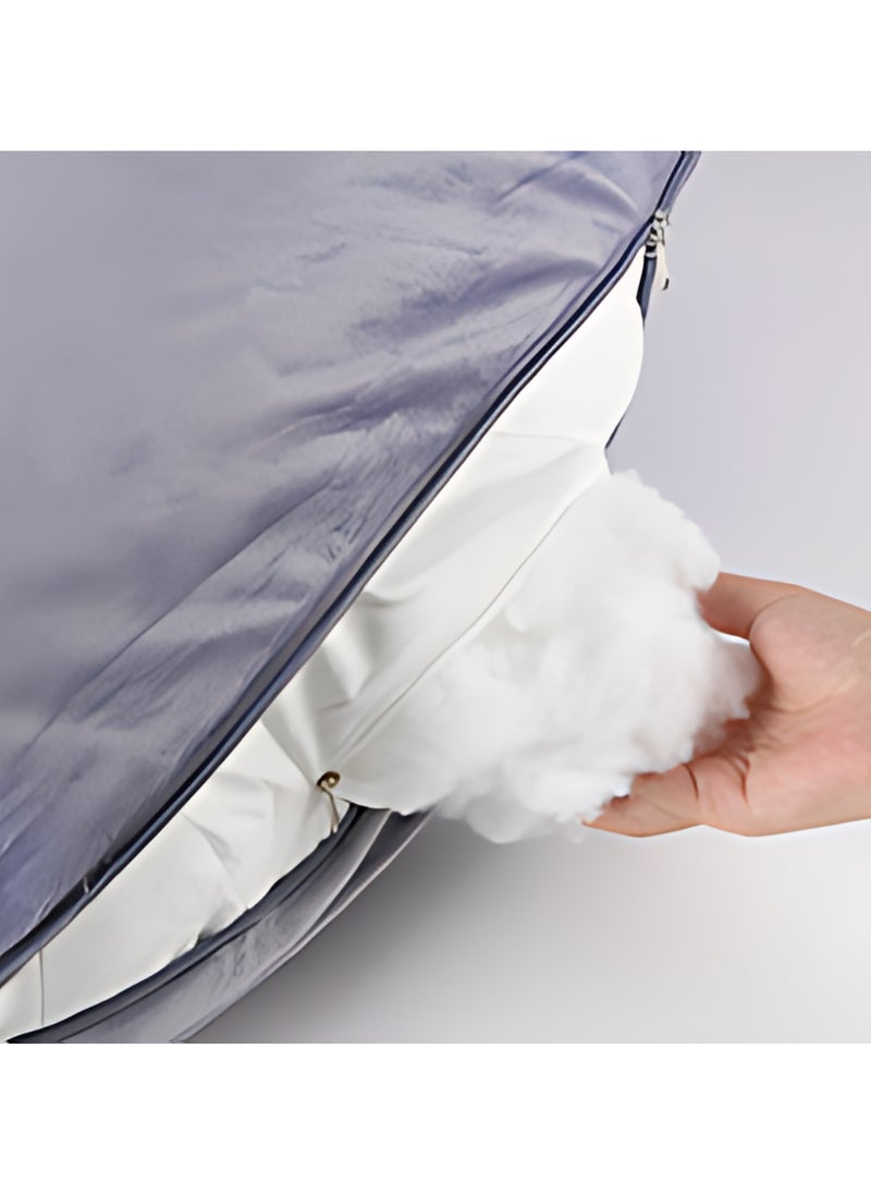 F.A.M.S U Shape Velvet Pregnancy Pillow - Luxurious Maternity Support Pillow for Comfort and Back Relief  - Image 2