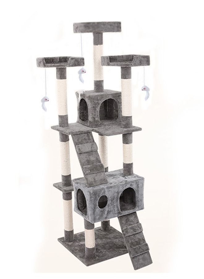 Yolu - Multi-Level Cat Tree, Height Activity Cat Tower Furniture For Large Small Cat 70x50x170 Cm - Image 1