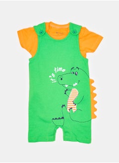 El Sayaad Baby Boys Playsuit & Dungaree Set  - Image 1