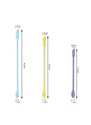 Mini Silicone Double-headed Sharp Scraper Spoon Cosmetic Skin Care Products Extraction Tool Set Including Avocado Jam Scraper-Specifications:02 Color Three-piece Set - pzsku/ZAAE5B140FA3D67F00774Z/45/_/1742807648/52a53a71-f1a2-4849-b628-03f89739350e