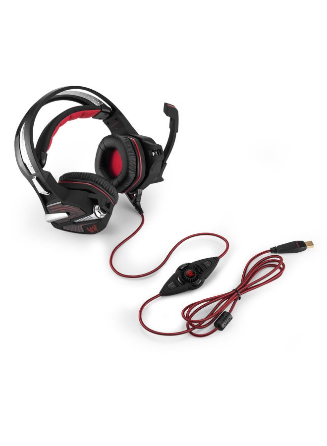Inzhuo GS100 Video Game Vibration Headset Headset Computer Headset With Microphone Subwoofer USB7.1-Color:Gs100 Black And Red (usb7.1 Channel + Vibration) - Image 3