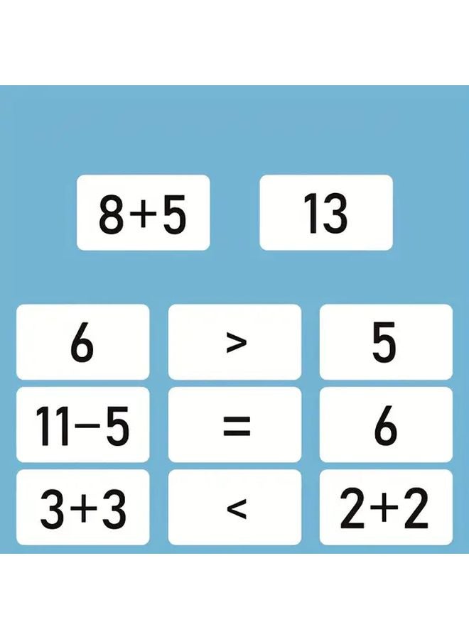 270pcs Math Flash Cards Set Addition Subtraction Practice Games for Kids 1set - Image 5