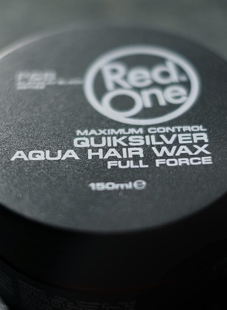 Redone Full Force Aqua Hair Wax 150ml – Maximum Control & Brilliant Shine – Strong Hold Styling Wax - Image 4