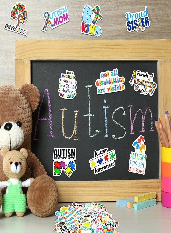 Sabary 100 Pcs Autism Awareness Stickers, Vinyl Waterproof Stickers Autism Awareness Decal for Cars, Phone, Water Bottle, Laptop, Computer, Scrapbook, Skateboard, Refrigerator - Image 4