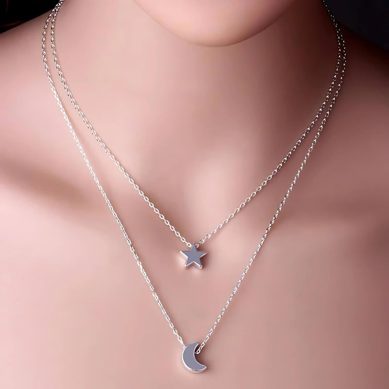 KERETY Store Layered Necklace for Women – Minimal Gold Chains, Stylish Double Layer Chain Jewelry, Trendy Western Neckpieces & Pendant Set - Image 4