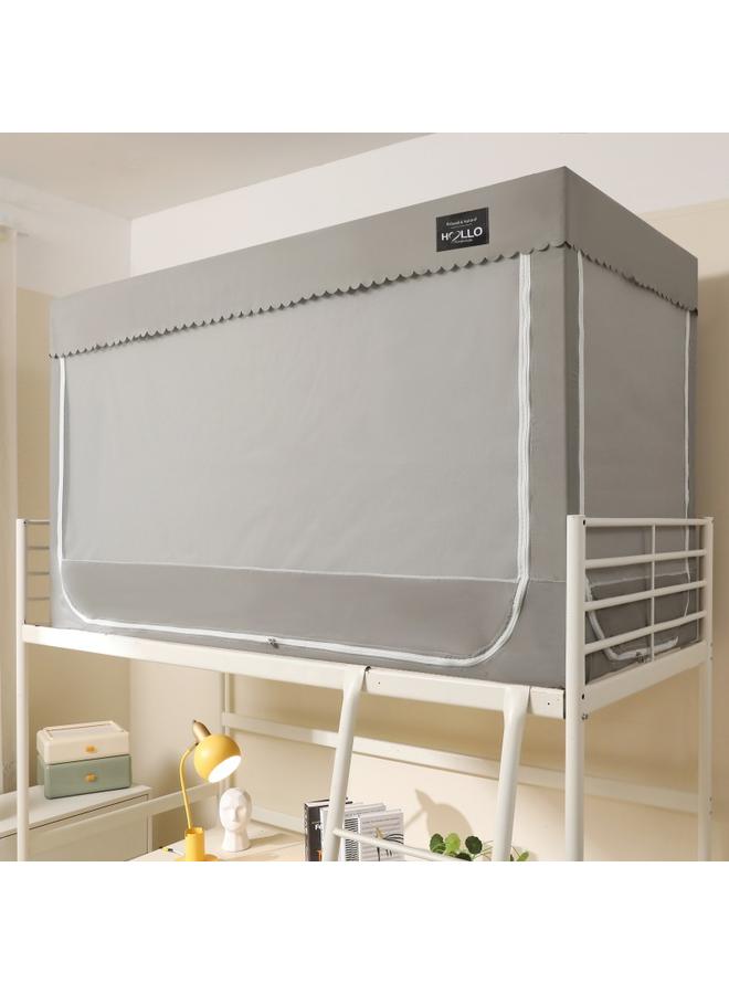Bluejw Bed Curtain Mosquito Net Dormitory Shading Integrated Upper Bed Lower Bed Universal College Students' Dormitory All-inclusive Enclosed Essential Bed Curtain - Image 1