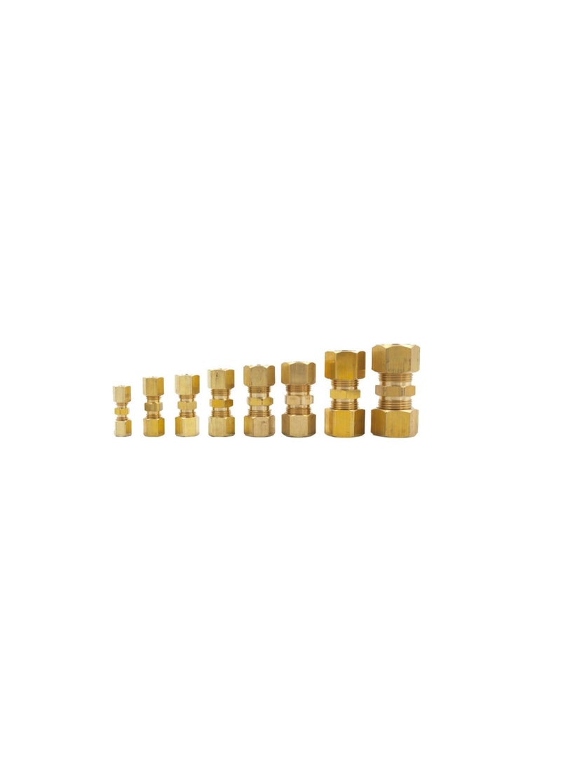 Legines Brass Compression Tube Fitting, Union, 3/8" OD x 3/8" OD, Pack of 2 - Image 5