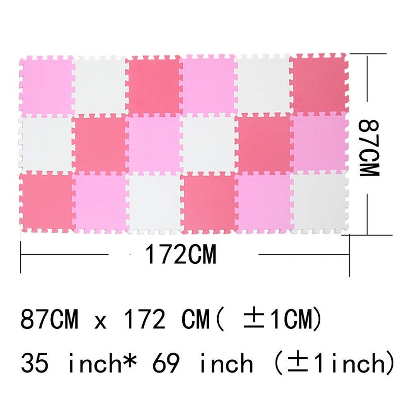 MQIAOHAMÂ® 18 Pieces Puzzle Play Mats, Soft Baby Play Mat, Kids Interlocking Foam Floor Tiles, Toddlers Carpet Playmats G301018-101103109 - Image 3