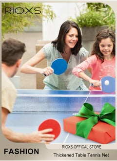RIOXS Thickened Table Tennis Net Rack Set,Portable Tennis Table Blocking Net,Ping Pong Net Post Sets,For Adults & Kids Professional Training Practice /Racket Sports,Net Accessories For Indoor & Outdoor  - Image 4