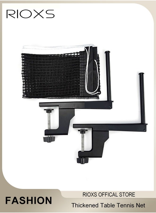 Thickened Table Tennis Net Rack Set,Portable Tennis Table Blocking Net,Ping Pong Net Post Sets,For Adults & Kids Professional Training Practice /Racket Sports,Net Accessories For Indoor & Outdoor