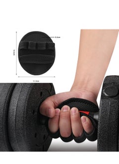 SYOSI Workout Gloves for Gym Grip Power Pads Anti-Slip Fitness with 4 Fingers, Rubber Padding to Avoid Calluses, Suit Weight Lifting  Pull-Ups Calisthenics Powerlifting  - Image 5