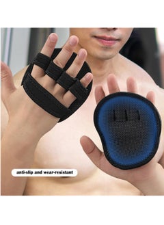 SYOSI Workout Gloves for Gym Grip Power Pads Anti-Slip Fitness with 4 Fingers, Rubber Padding to Avoid Calluses, Suit Weight Lifting  Pull-Ups Calisthenics Powerlifting  - Image 4