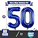 BBPOOL Navy Blue 50 Balloon Numbers40 Inch Dark Blue 50 Birthday Balloons Large Foil Mylar Balloons Number 50 for Birthday Party Anniversary Decorations - Image 4