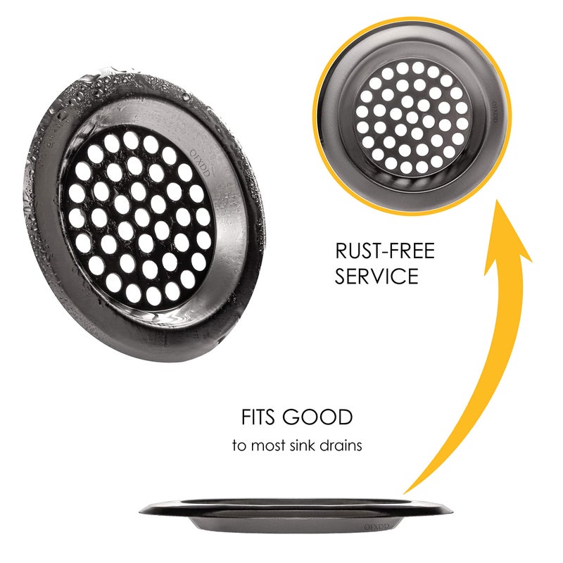 OFXDD Shower Drain Hair Catcher - Bathtub Drain Cover - Tub Drain Hair Catcher Stainless Steel - Shower Hair Trap Catcher For Sinks  Pack Of 5 - Image 4