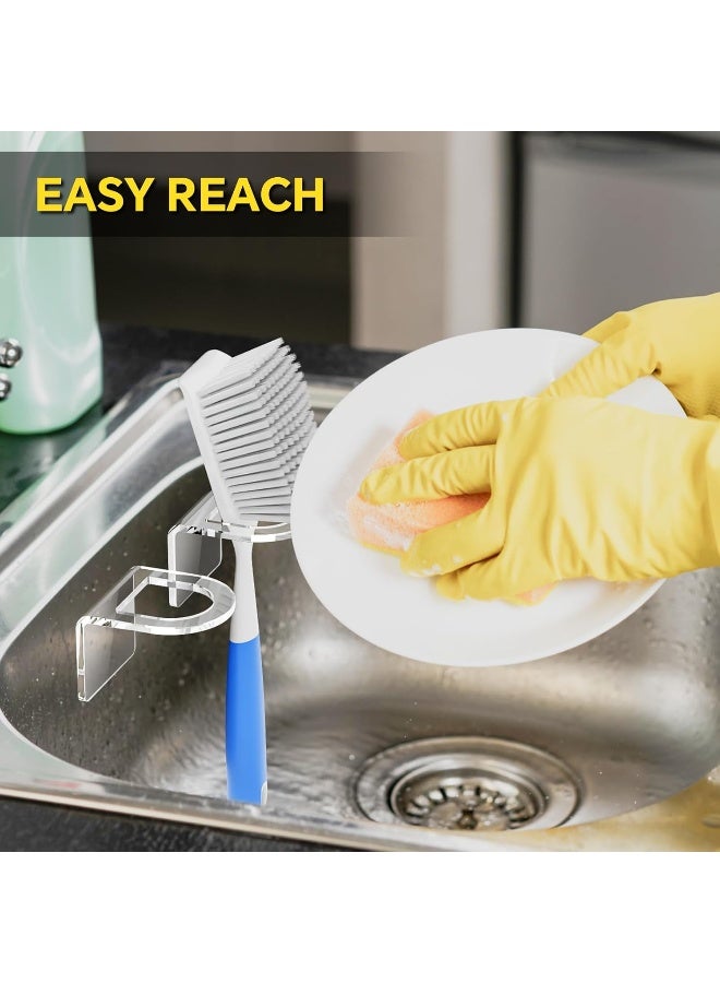 TPGP Clear Acrylic Kitchen Sink Brush Holder 2Pcs  - Image 5
