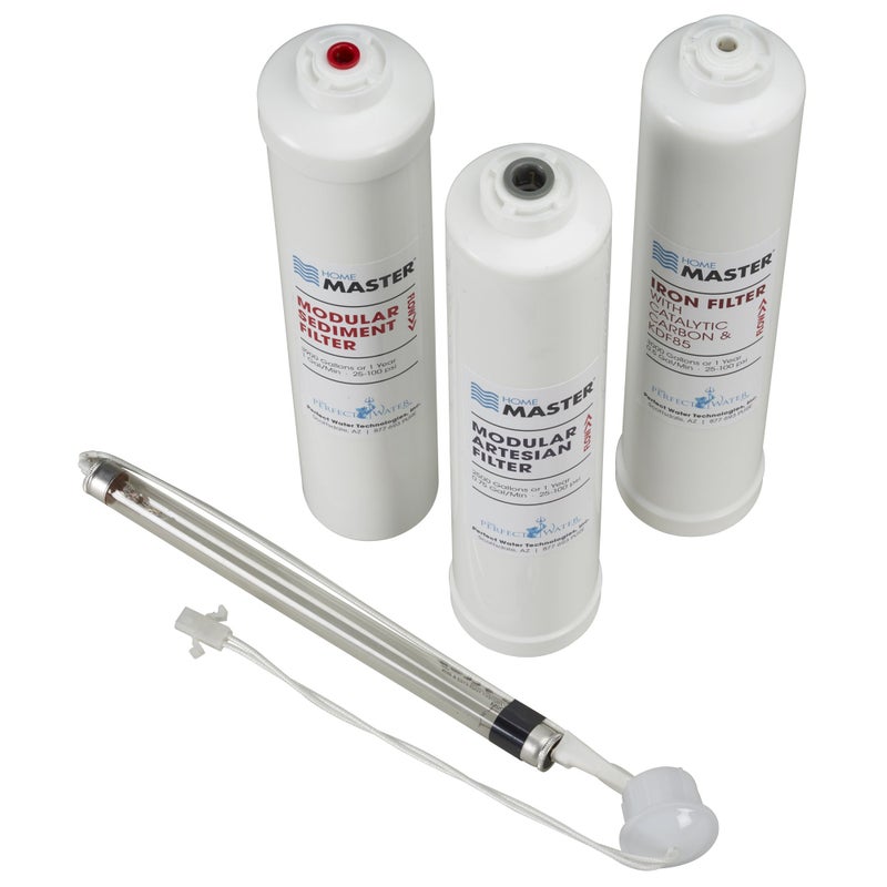 Home Master Home Master ISetTMHPMY12 HydroPerfection Replacement Filter Change Set white 