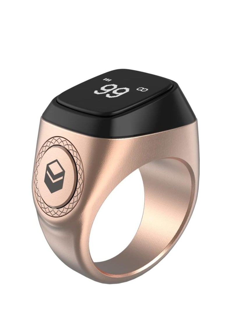 iQIBLA Smart Tasbih Zikr Aluminium Ring Rose Gold 20mm M0220RG - Image 1