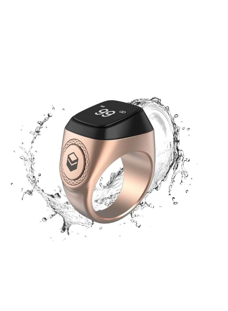 iQIBLA Smart Tasbih Zikr Aluminium Ring Rose Gold 20mm M0220RG - Image 2
