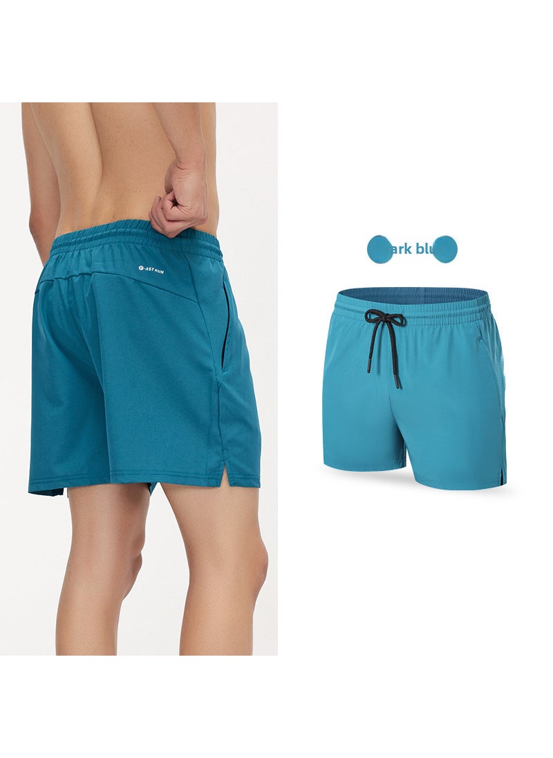 Generic Mens Summer Quick-Dry Running Shorts with Slits Neon Green  - Image 2