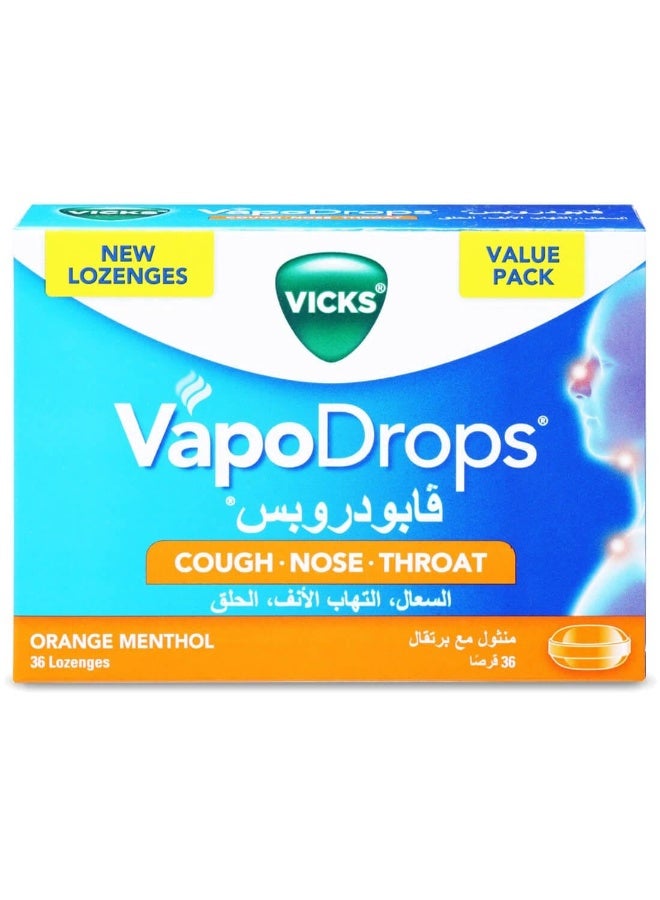 Vicks Vapodrops Orange 36 pcs - Image 1