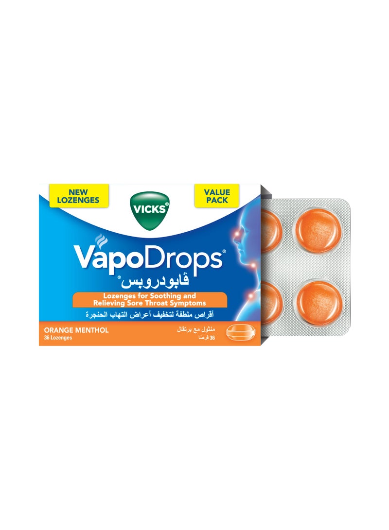 Vicks Vapodrops Orange 36 pcs - Image 2