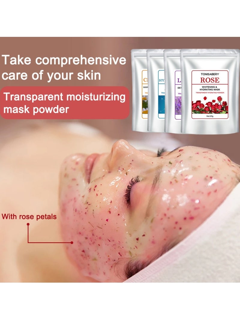 TONISABERY مسحوق قناع الوجه من قشر الرمان للتقشير والتفتيح ومضاد للأكسدة 20 جرام - Image 5