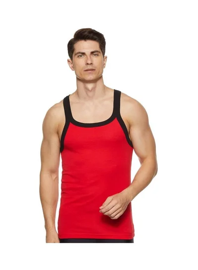 JOCKEY US27 Men Super Combed Cotton Rib Square Neckline Gym Vest