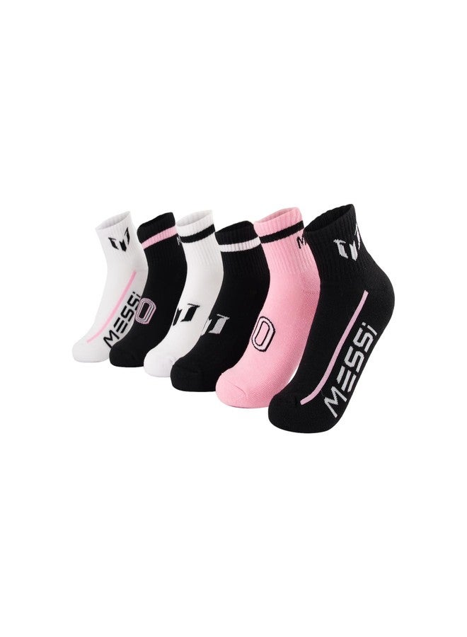 Messi Boys' Lifestyle Ankle Socks, 6-Pack, Soft & Stretchy, Comfortable - Image 1